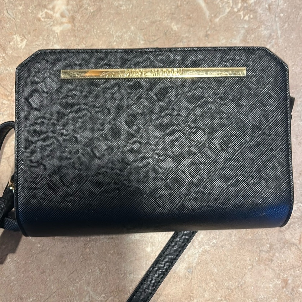 Steve Madden Crossbody Black Adjustable Strap